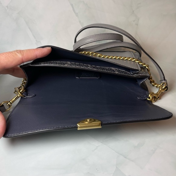 Dreamer Convertible Crossbody In Colorblock Snakeskin ♥ Brass/Heather Grey Multi - Picture 8 of 13